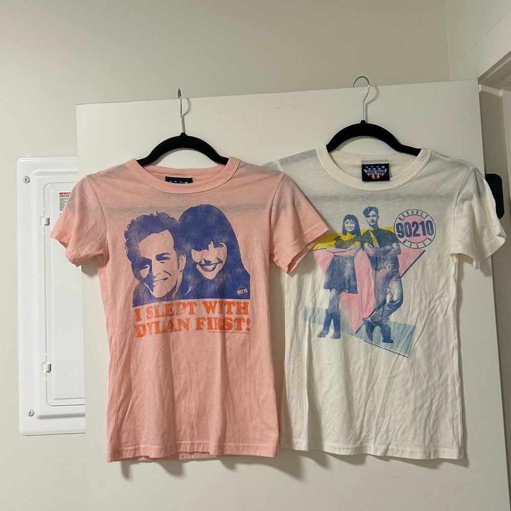 Junkfood Beverly Hills 90210 Tees size S 2 for $40